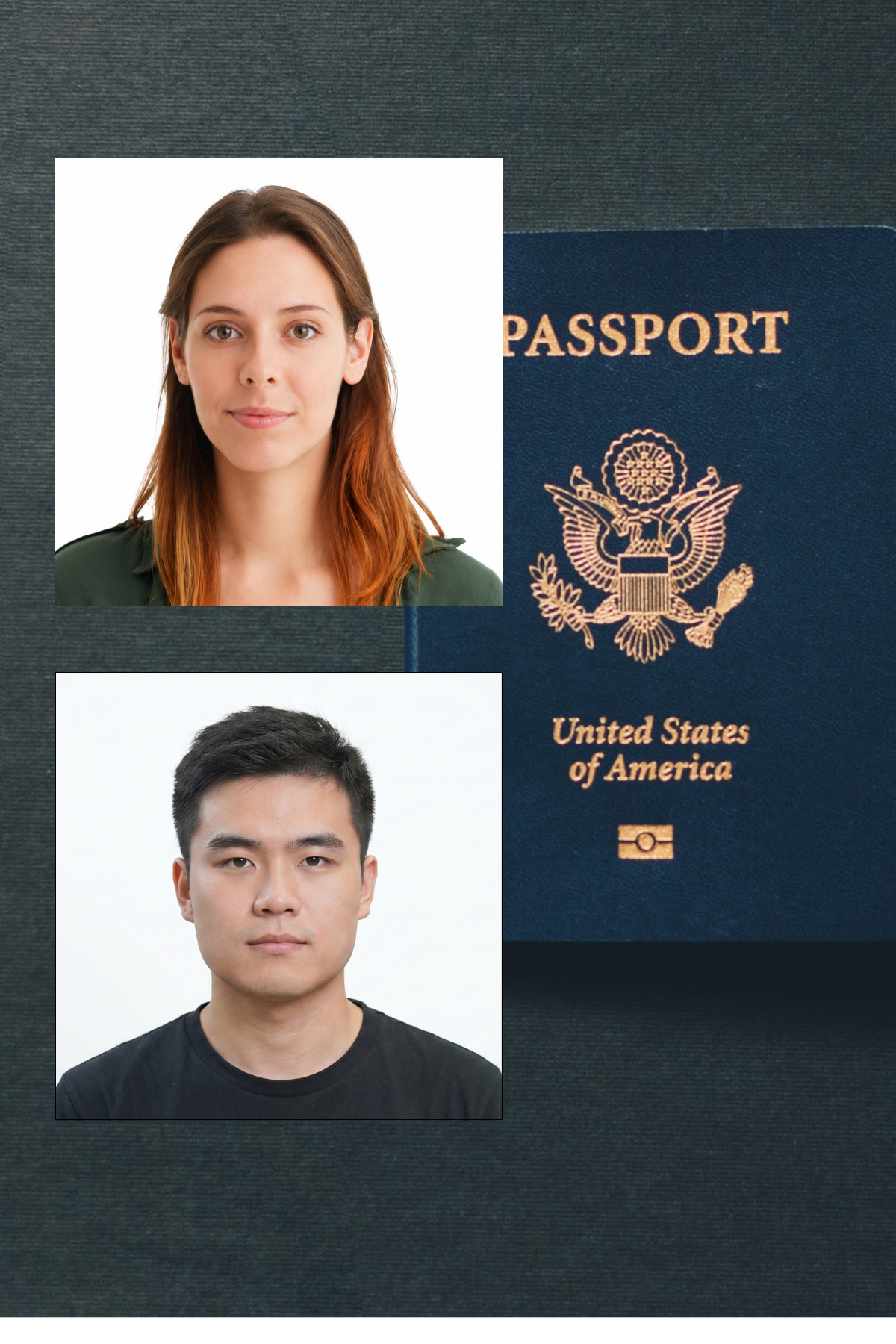 Clean ID photo of a man on a white backdrop